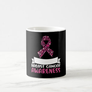 Mug Adorable Ruban rose Conscience du cancer du sein F