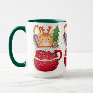 Mug Adorables Noël Chat enchanteur