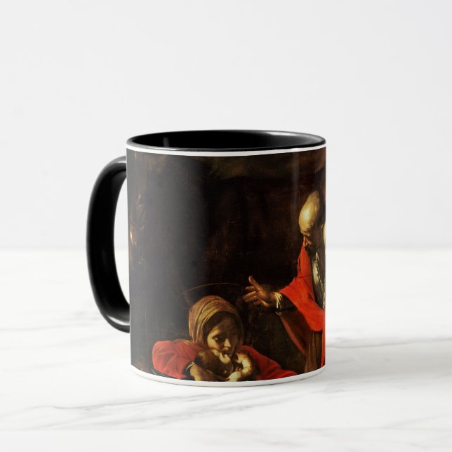 Mug Adoration des bergers (Caravaggio) (Devant gauche)