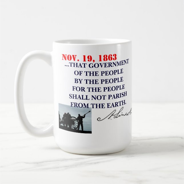 MUG ADRESSE DE GETTYSBURG (Gauche)