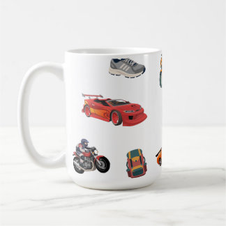 Mug Adventure and Racing Enthusiast Peel and Stick 