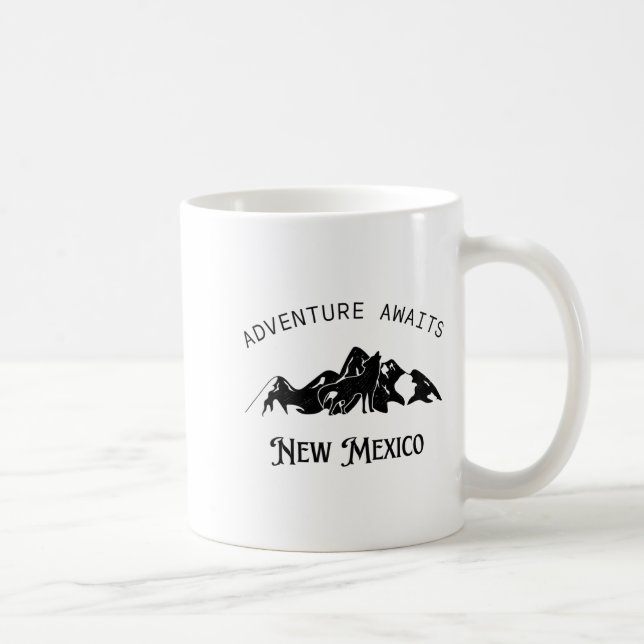 Mug Adventure Awaits Vacation Travel New Mexico  (Droite)