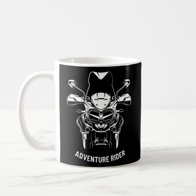Mug Adventure Motorcycle Rider Off Road Biker Tiger Tr (Gauche)