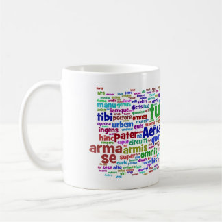 mug: aeneid 300 main words coffee mug