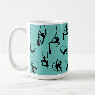 Mug Aérialist Silks Lyra silhouettes aqua