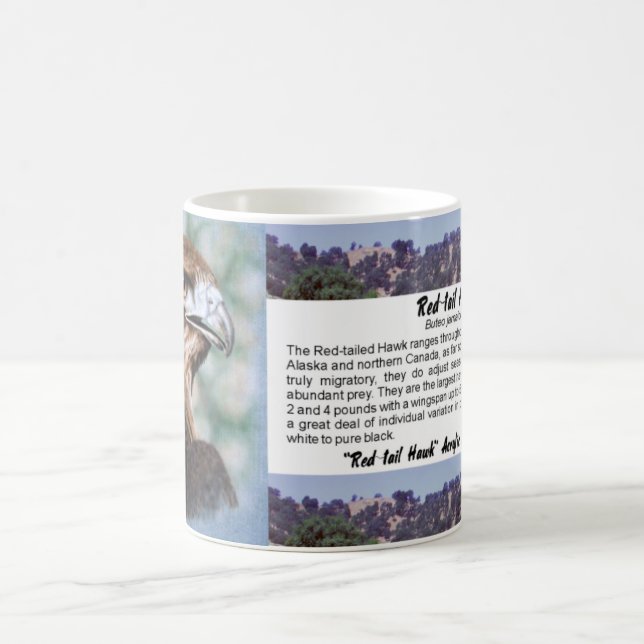 Mug aerographe de faucon de Rouge-queue (Centre)