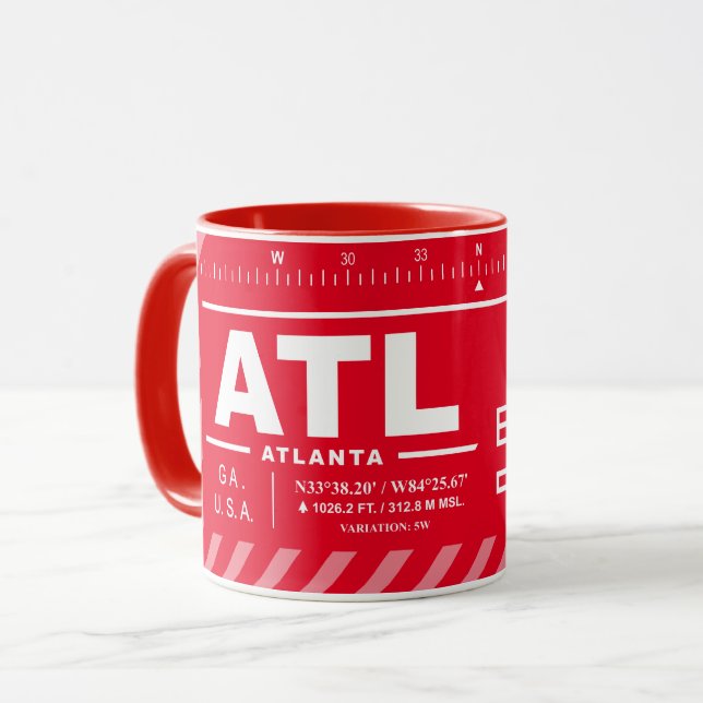 Mug Aéroport international de Hartsfield-Jackson Atlan (Devant gauche)
