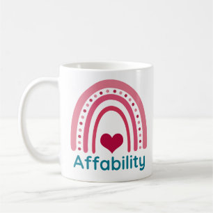 Mug Affability Viva Magenta Boho Arc-en-ciel