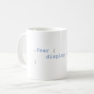 Mug Affichage de crainte aucun CSS drôle