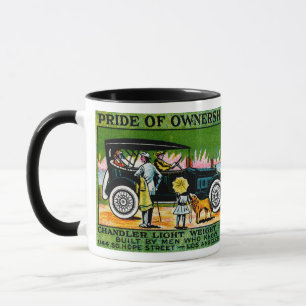 Mug Affiche automobile de Chandler 1914