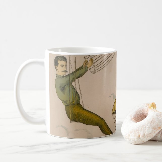 Mug Affiche De Cirque D'Un Ballon Aérien (Avec donut)