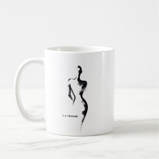 Mug Affiche de peinture simple gouache La Femme 01