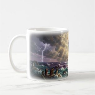 Mug Affiche de protection divine 'Dieu vous voit'