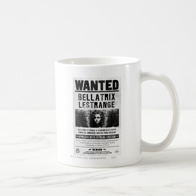 Mug Affiche de recherche de Bellatrix Lestrange (Droite)