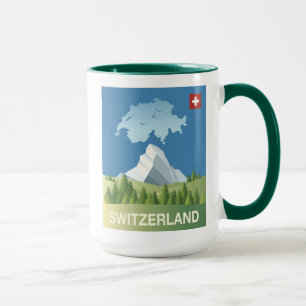 Mug Affiche de voyage de la Suisse
