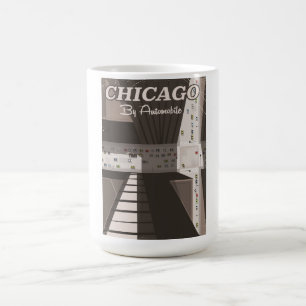 Mug Affiche de voyage de la ville de Chicago