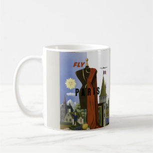 Mug Affiche de voyage de mode surréaliste Vintage Fly 