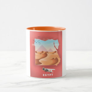 Mug Affiche de voyage en Egypte