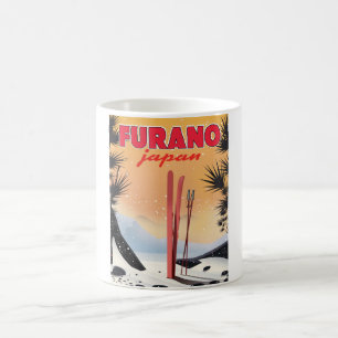 Mug Affiche de voyage japonaise Furano.
