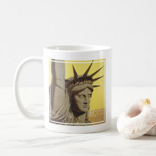 Mug Affiche De Voyage Pour New York, United Air Lines