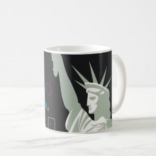 Mug Affiche De Voyage Pour Vol Northwest Airlines