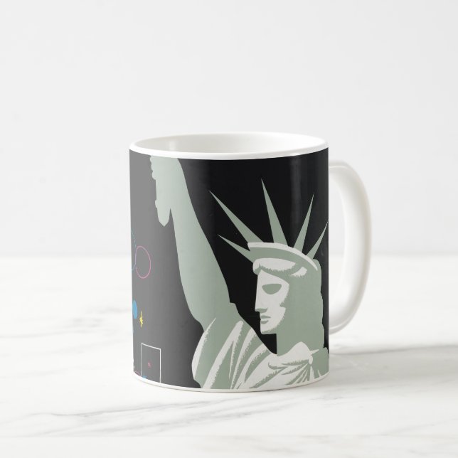 Mug Affiche De Voyage Pour Vol Northwest Airlines (Devant droit)