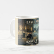 Affiche de voyage vintage Baker Street Londres