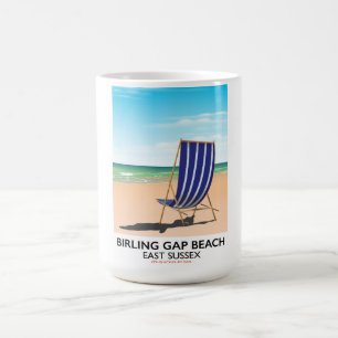Mug Affiche de voyage vintage Birling Gap Bea, East Su