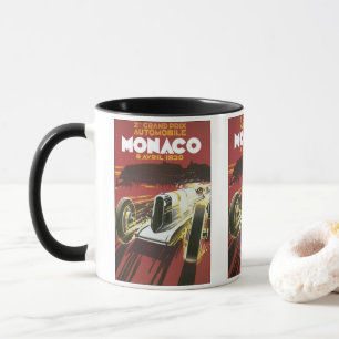 Mug Affiche de voyage vintage, Grand Prix automobile d