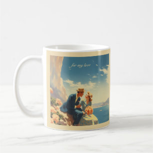 Mug Affiche de voyage vintage personnalisable pour la 