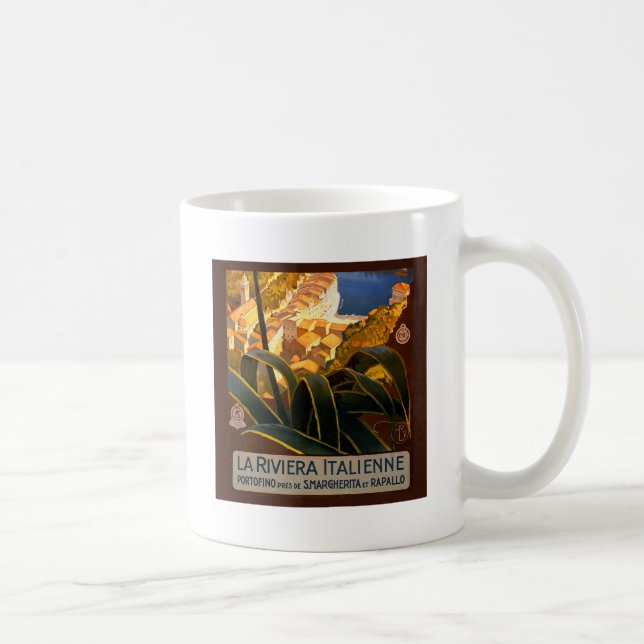 Mug Affiche italienne Riviera Europe Italy Travel (Droite)