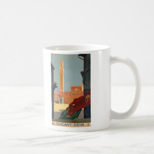 Mug Affiche italienne vintage de voyage de la Toscane