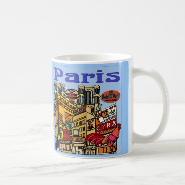Mug Affiche Paris Travel (Droite)