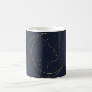 Mug Affiche personnalisée de dessin au trait de femme