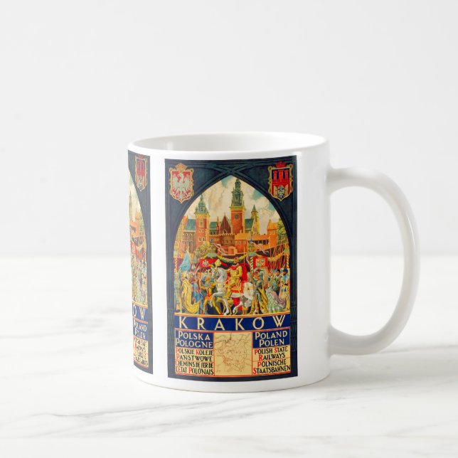 Mug Affiche polonaise de Vintage voyage (Droite)