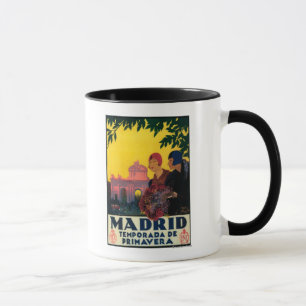 Mug Affiche promotionnelle de Madrid au printemps