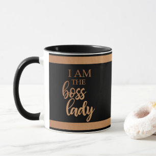 Mug Affirmation I Am Boss Lady Motivational Monogramme