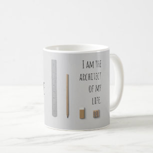 Mug Affirmation je suis l'architecte de ma vie