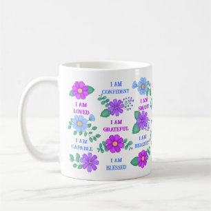 Mug Affirmations Créer Vos Propres Citations Florales 