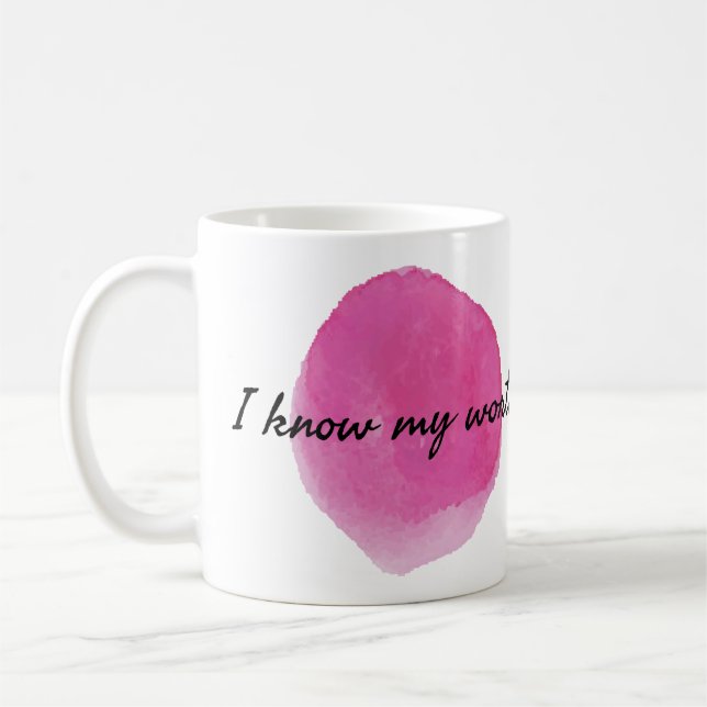 Mug affirmations positives pour l'acceptation de soi (Gauche)