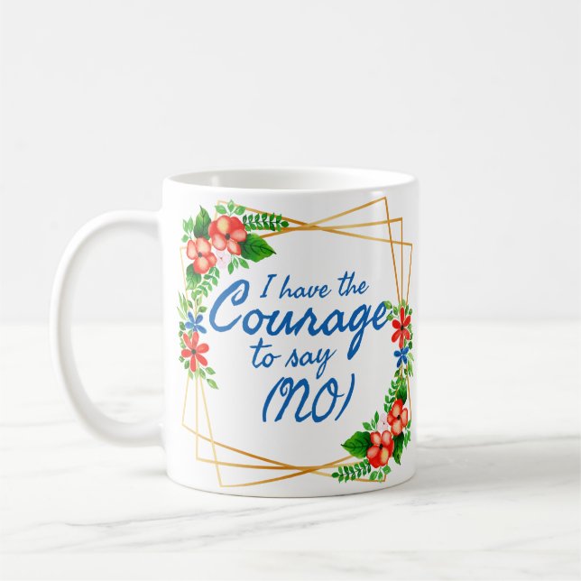Mug affirmations positives pour l'anxiété et l'amour d (Gauche)