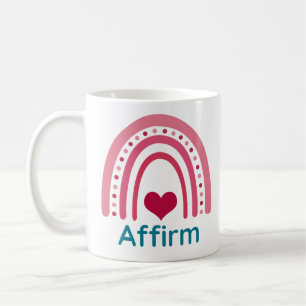 Mug Affirme Viva Magenta Boho Arc-en-ciel