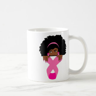 Mug Africain Américain Sensibilisation au cancer du se