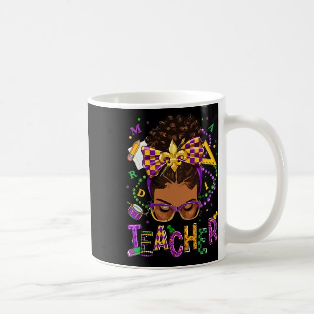 Mug African American Messy Bun Mardi Gras Nouvelle-Orl (Droite)
