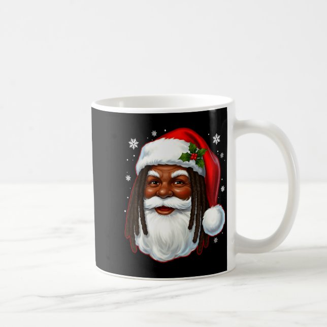Mug African American Santa Christmas Cool Black X-mas  (Droite)