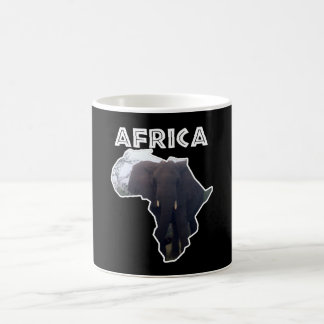 Mug Afrique Faune Continent Blanc Eléphant Mist