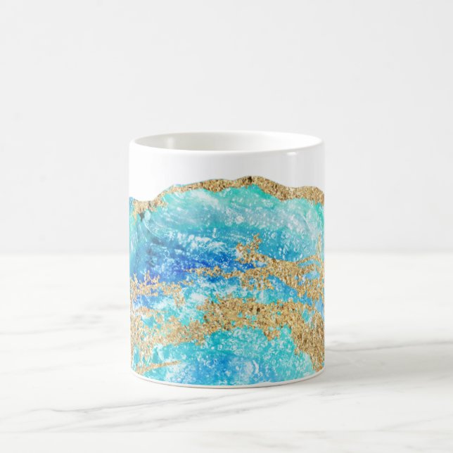 Mug Agate de roche de Geode de parties scintillantes (Centre)