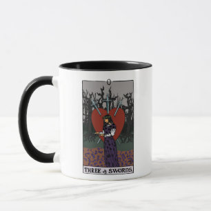 Mug Agatha   Trois de Swords Tarot Graphic