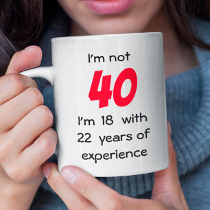 Mug Âge d'anniversaire personnalisé