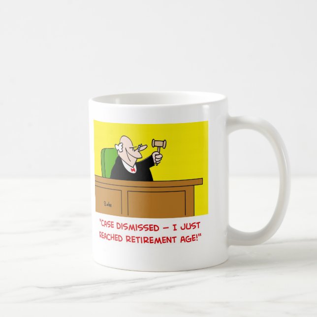Mug âge de retraite de juge (Droite)